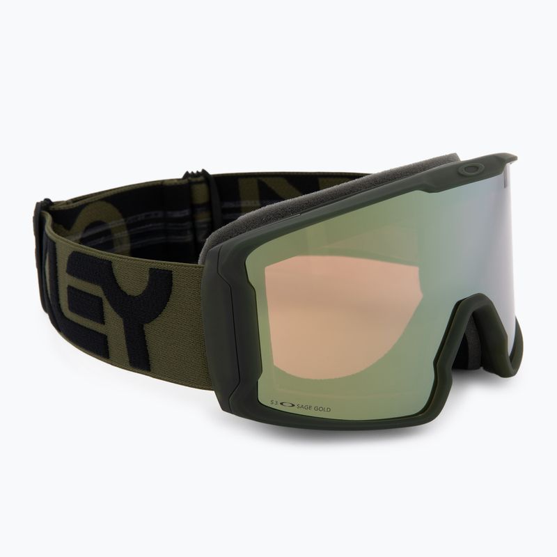 Slidinėjimo akiniai Oakley Line Miner L matte b1b dark brush/prizm sage gold iridium