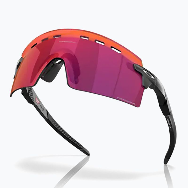 Oakley Encoder Strike Vented matiniai juodi/prizminiai kelių dviračių akiniai 0OO9235 8