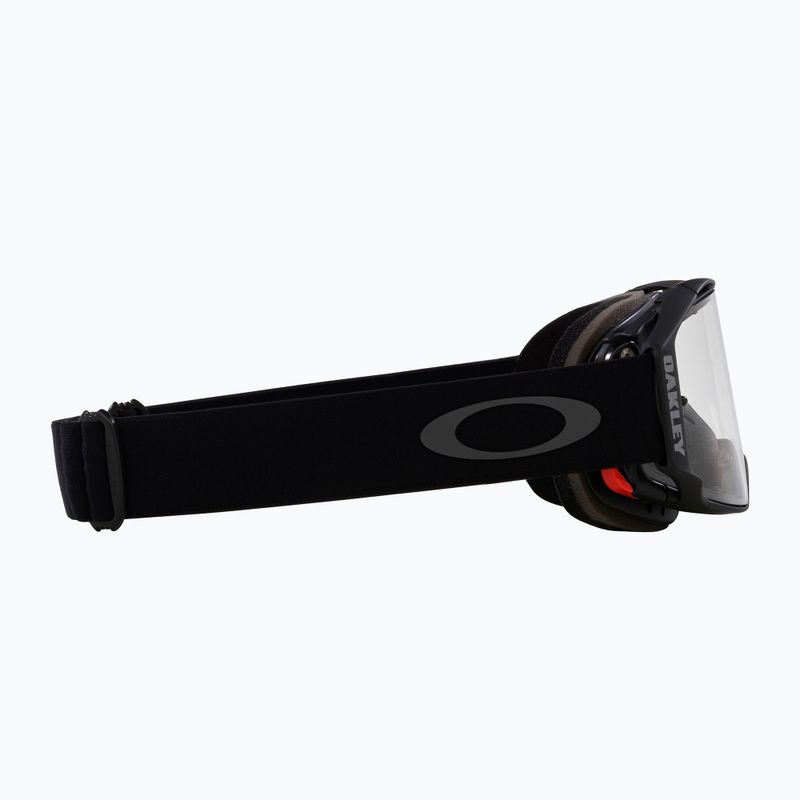 Oakley Airbrake MTB juodos spalvos metaliniai/skaidrūs dviratininko akiniai 2