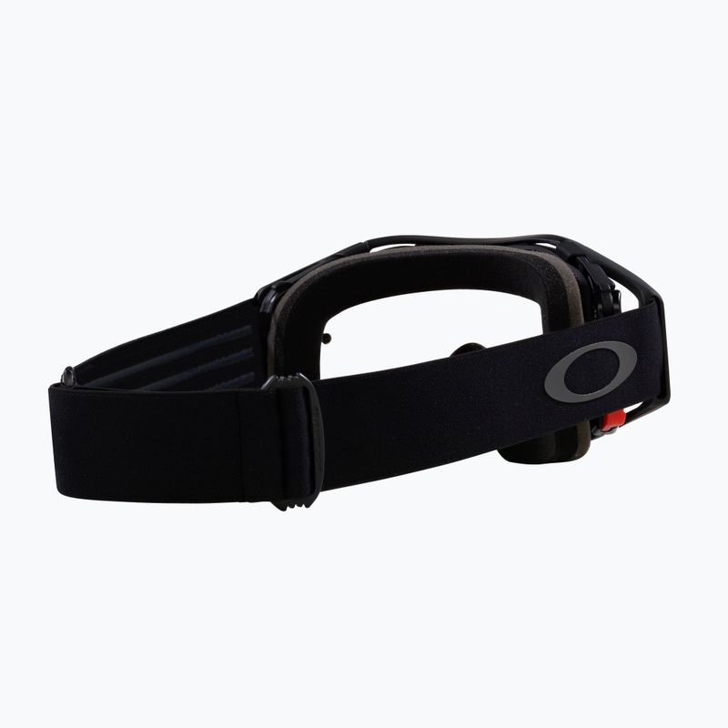 Oakley Airbrake MTB juodos spalvos metaliniai/skaidrūs dviratininko akiniai 3