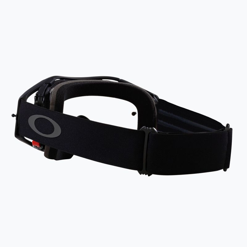 Oakley Airbrake MTB juodos spalvos metaliniai/skaidrūs dviratininko akiniai 5