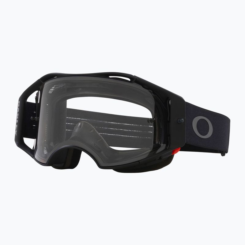 Oakley Airbrake MTB juodos spalvos metaliniai/skaidrūs dviratininko akiniai 7
