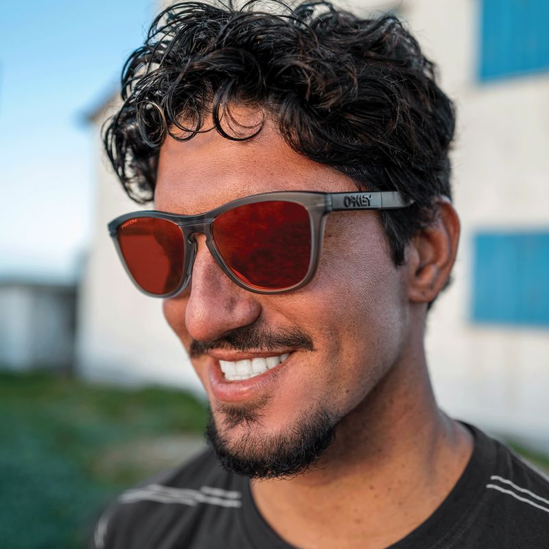 Akiniai nuo saulės Oakley Frogskins Range matte grey smoke/grey ink/ruby 10