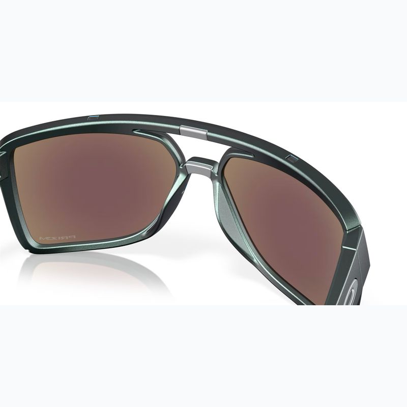 Akiniai nuo saulės Oakley Castel matte silver/blue colorshift/prizm sapphire 7