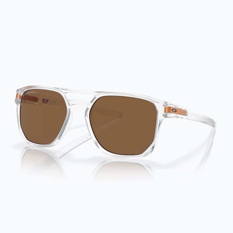 Akiniai nuo saulės Oakley Latch Beta matte clear/prizm bronze