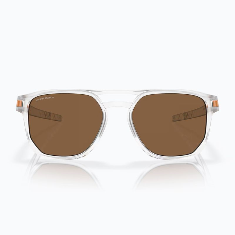 Akiniai nuo saulės Oakley Latch Beta matte clear/prizm bronze 2