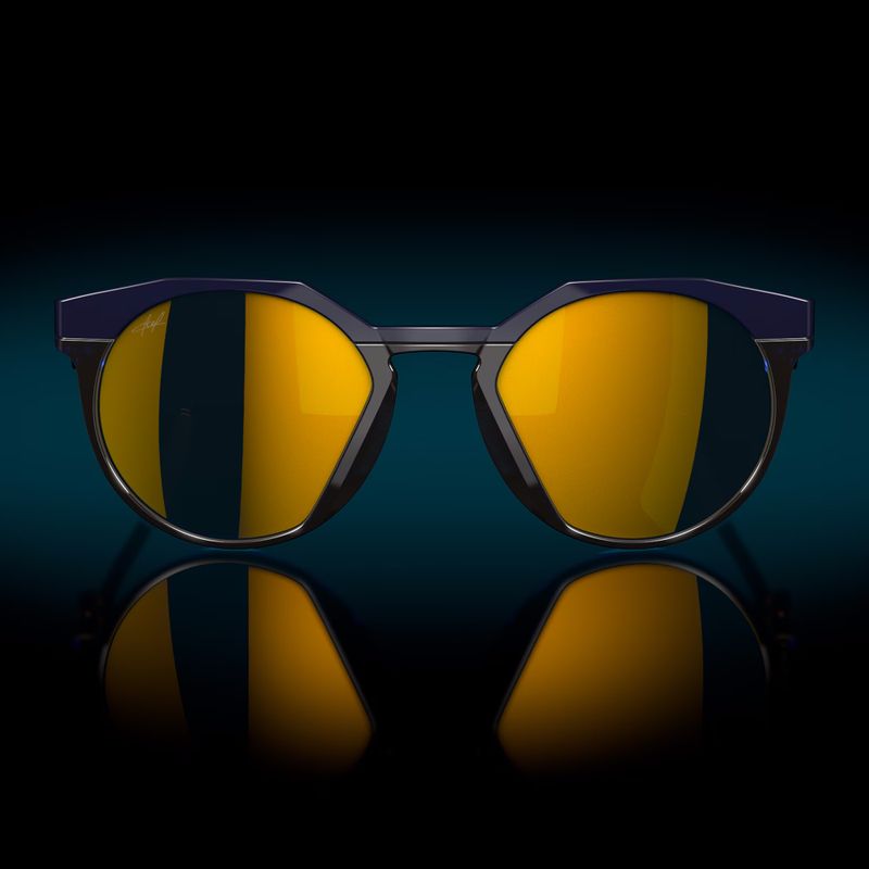 Akiniai nuo saulės Oakley HSTN Kylian Mbappé Signature Series navy trans blue/prizm 24k polarized 3