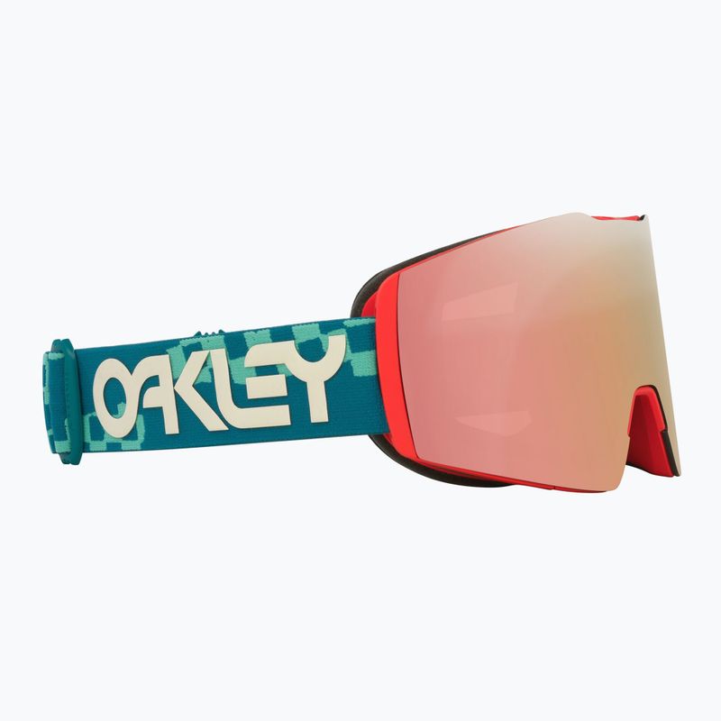 Slidinėjimo akiniai Oakley Fall Line M Pacific Chex/Prizm Snow Rose Gold Iridium 5