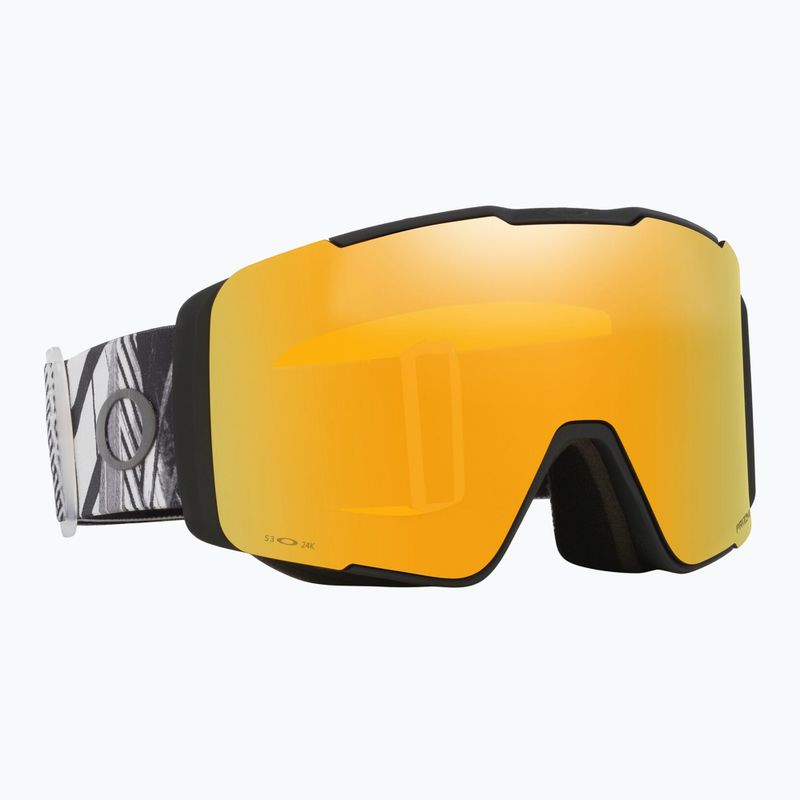 Slidinėjimo akiniai Oakley Line Miner Pro L Black Forge/Prizm 24K/Prizm Sage Gold