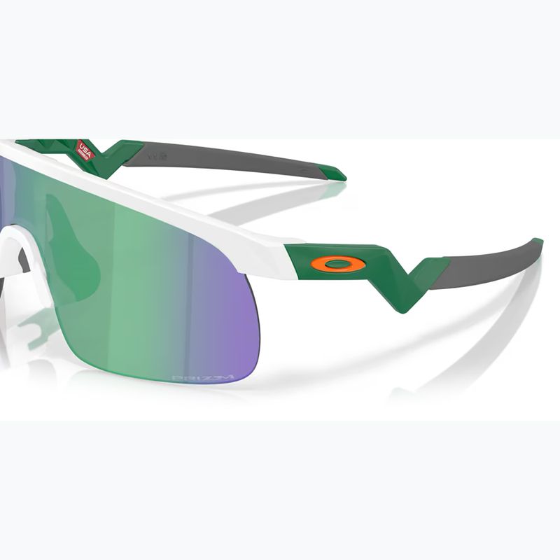 "Oakley Resistor" matiniai balti/prizm jade vaikiški akiniai nuo saulės 6