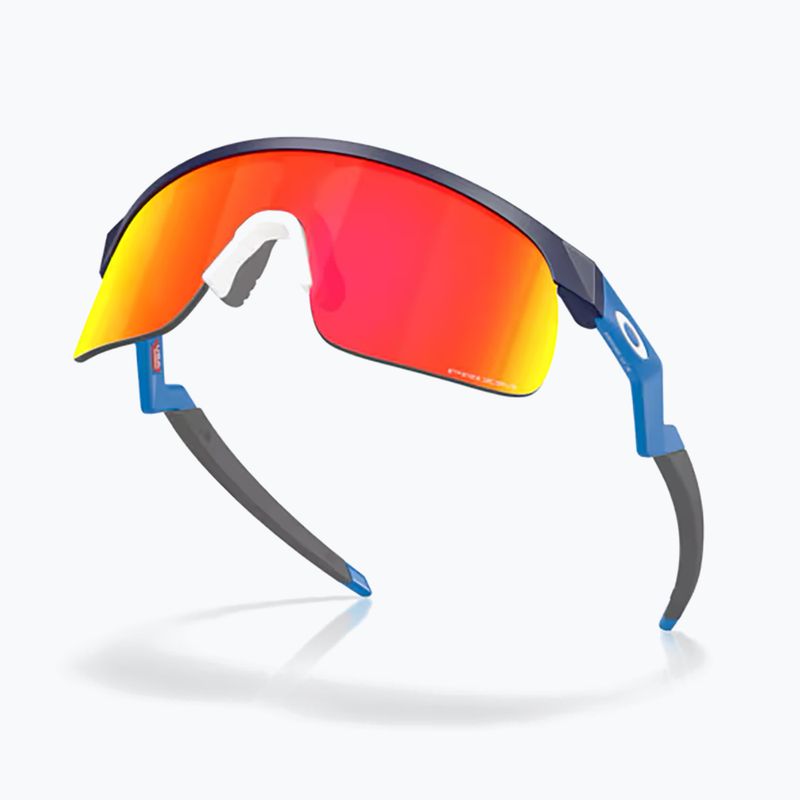 "Oakley Resistor" matiniai tamsiai mėlyni/principiniai rubino spalvos vaikiški akiniai nuo saulės 3