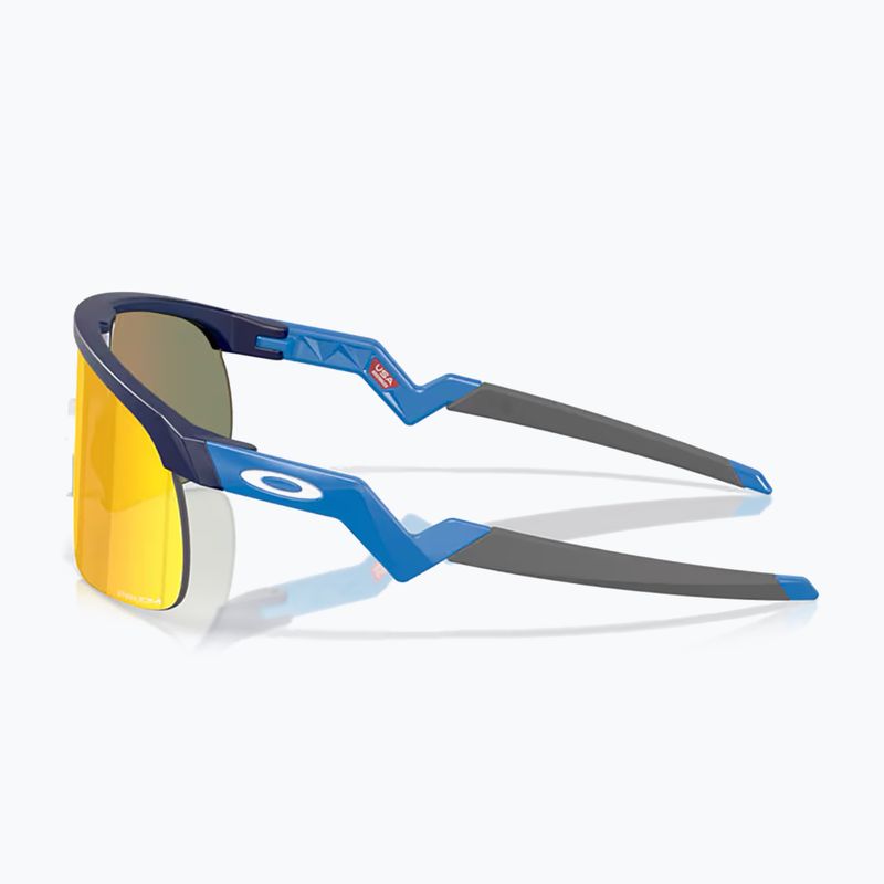 "Oakley Resistor" matiniai tamsiai mėlyni/principiniai rubino spalvos vaikiški akiniai nuo saulės 5