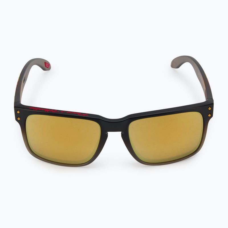 Akiniai nuo saulės Oakley Holbrook troy lee design black fade/prizm 24k polarized 3