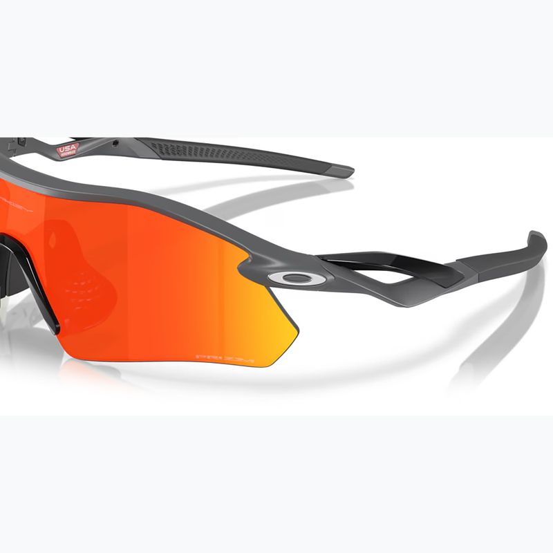 "Oakley Radar Plate" matiniai anglies/prizmės rubino akiniai nuo saulės 6