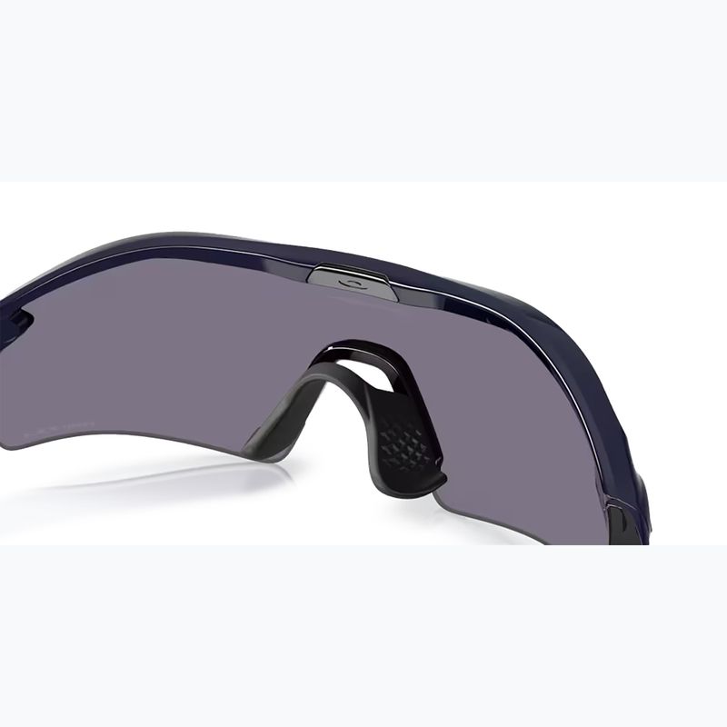"Oakley Radar Plate" akiniai nuo saulės poliruoti tamsiai pilki/prizmine pilka spalva 6