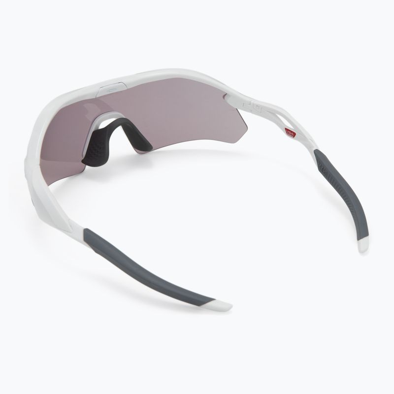 "Oakley Radar Plate" poliruoti balti / prizmės skalūno akiniai nuo saulės 3