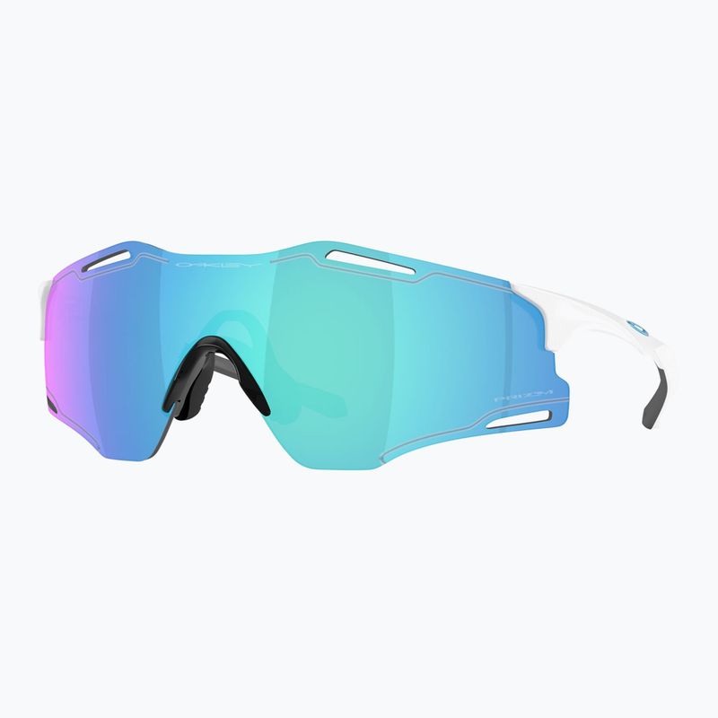 Akiniai nuo saulės Oakley Cybr Zero polished white/prizm sapphire 9
