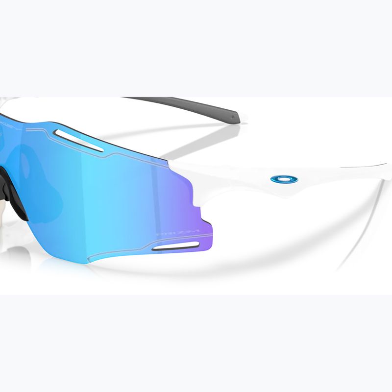 Akiniai nuo saulės Oakley Cybr Zero polished white/prizm sapphire 6
