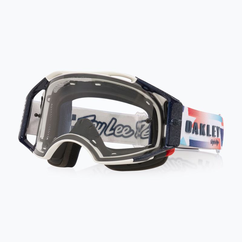 Dviračių akiniai Oakley Airbrake MTB Troy Lee Designs ice white/clear