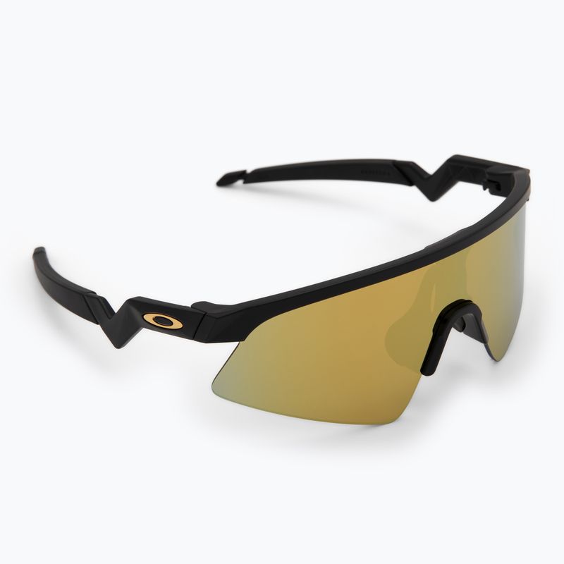 Vaikiški saulės akiniai Oakley Resistor Sweep polished matte black/Prizm 24K