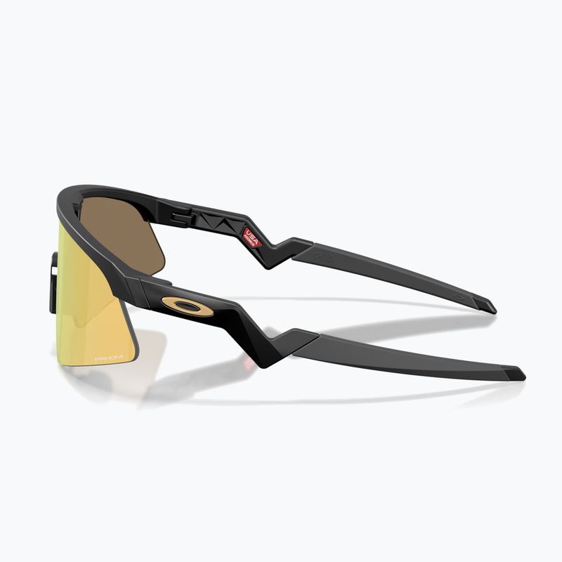 Vaikiški saulės akiniai Oakley Resistor Sweep polished matte black/Prizm 24K 5