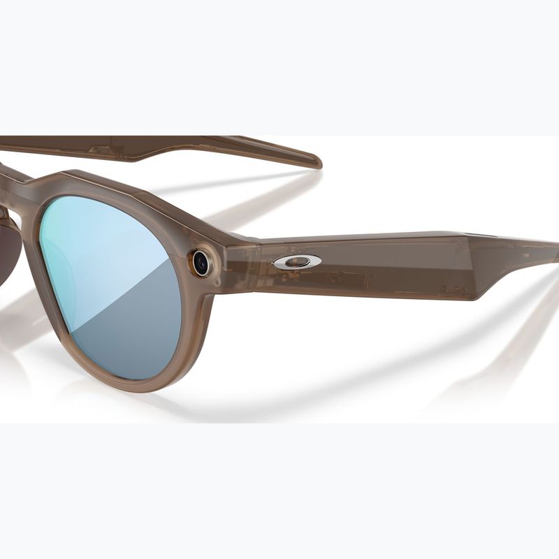 Akiniai su kamera Oakley Meta HSTN brown smoke/prizm deep water polarized 7