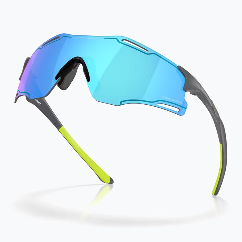 Akiniai nuo saulės Oakley Cybr Zero matte carbon/prizm sapphire with uranium ink 4