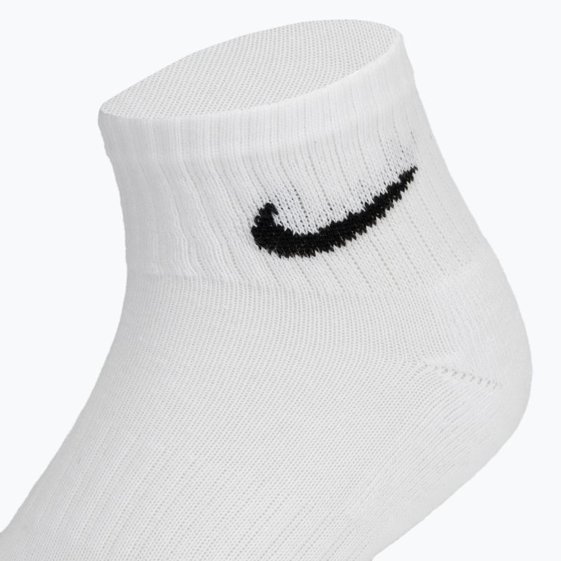 Kojinės Nike Everyday Cushioned Ankle 3 poros white/black 4