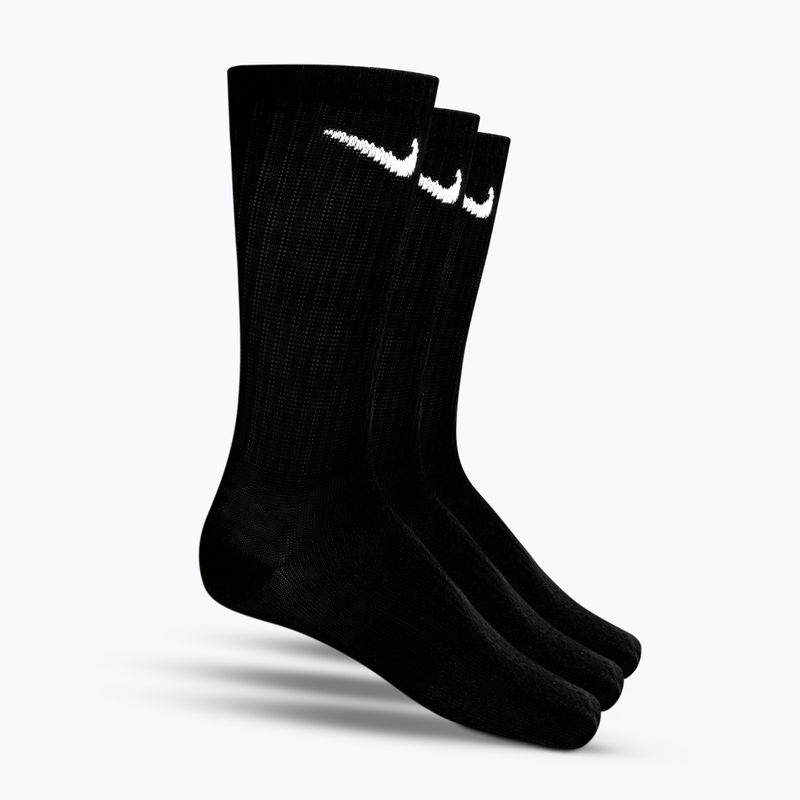 Nike Everyday Lightweight Crew 3pak treniruočių kojinės juodos SX7676-010