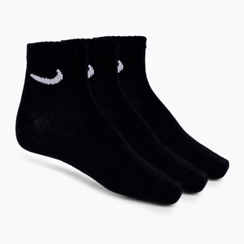 Nike Everyday Lightweight Crew 3pak treniruočių kojinės juodos SX7677-010
