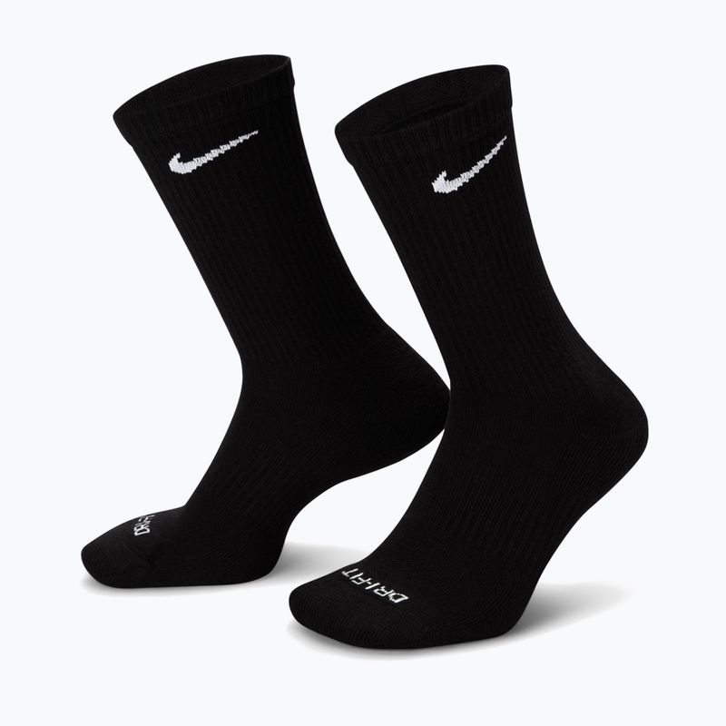 Kojinės Nike Everyday Plus Cushioned 3 poros black/white 3