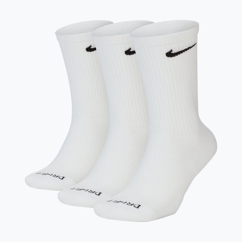 Kojinės Nike Everyday Plus Cushioned 3 poros white/black