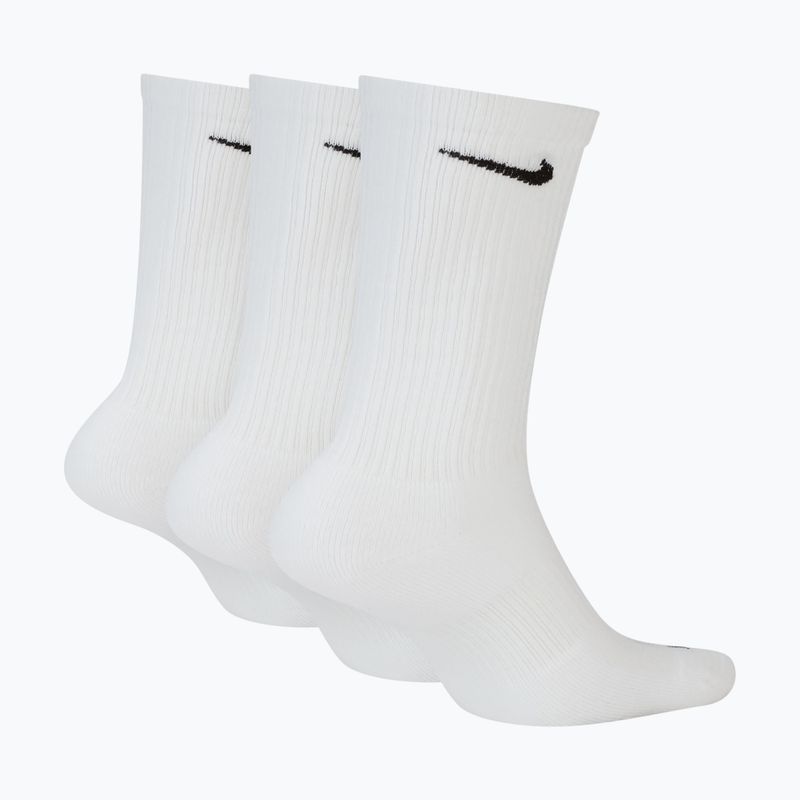 Kojinės Nike Everyday Plus Cushioned 3 poros white/black 2