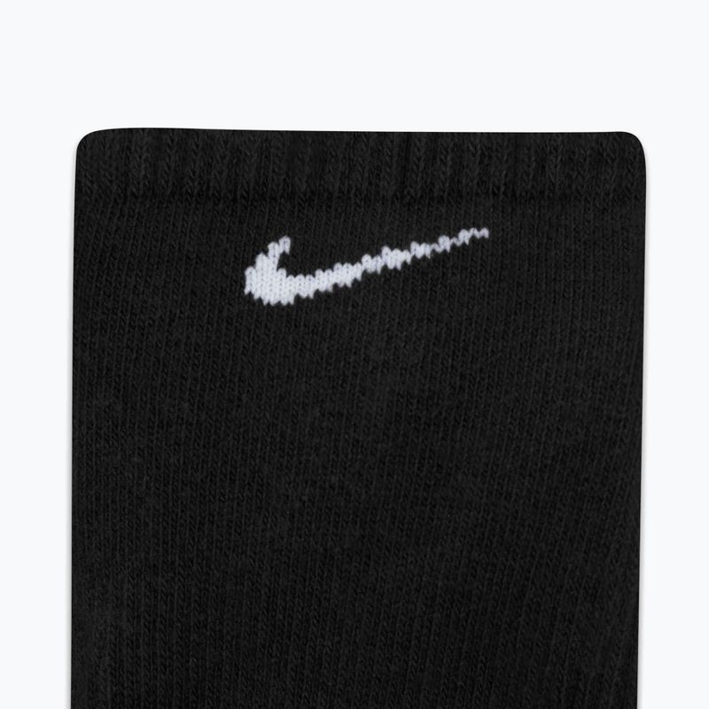 Nike Everyday Plus Cushion kojinės 3 poros juodos/baltos 5