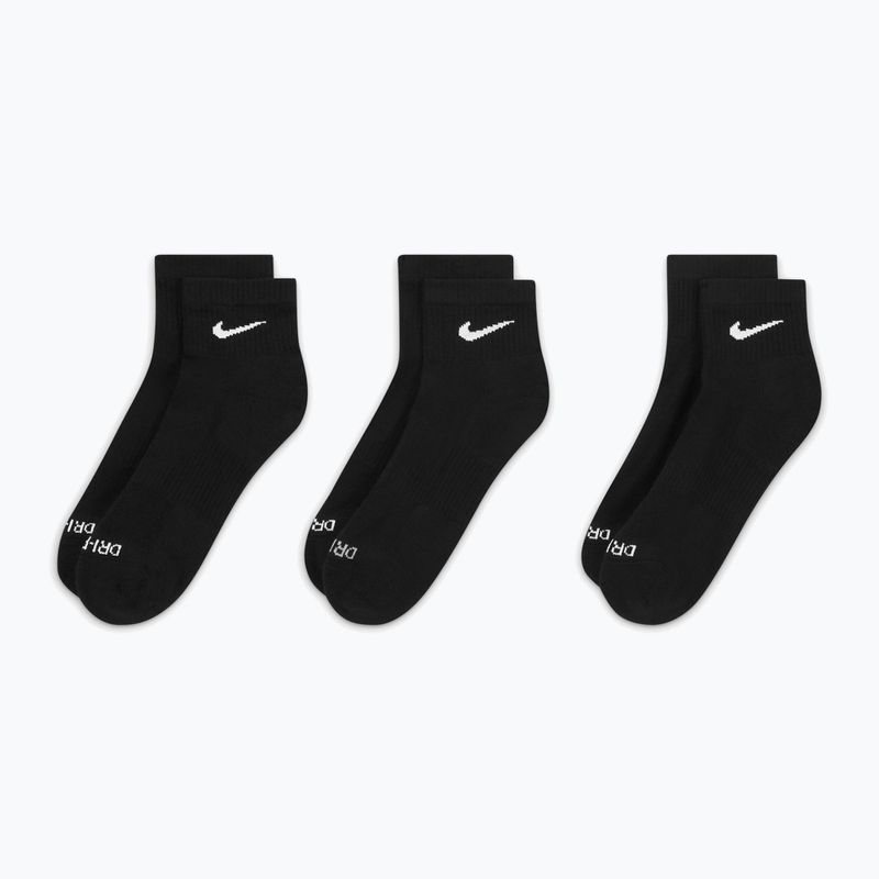 Kojinės Nike Everyday Plus Cushioned Ankle 3 poros black/white 3