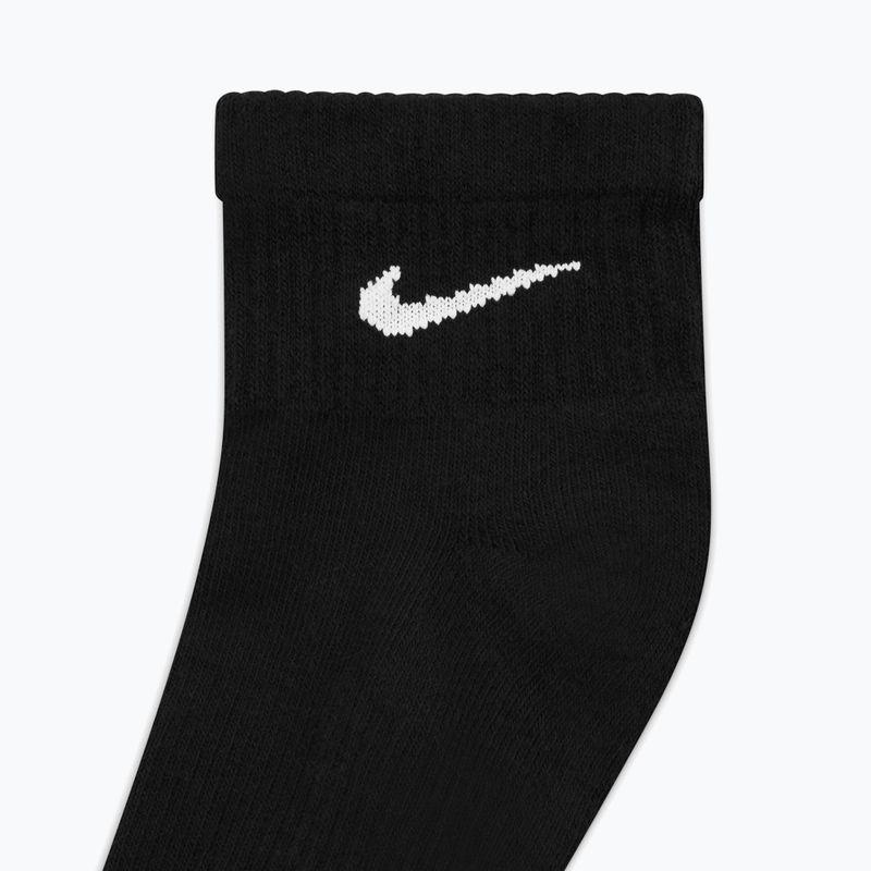 Kojinės Nike Everyday Plus Cushioned Ankle 3 poros black/white 5