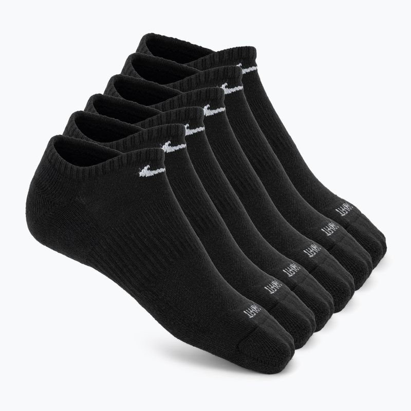 Vyriškos kojinės Nike Everyday Plus Cushioned No Show 6 poros black/white