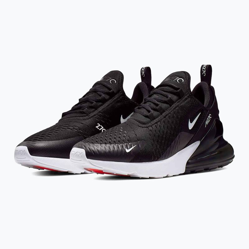 Vyriški Nike Air Max 270 black/anthracite/white/solar red batai 3