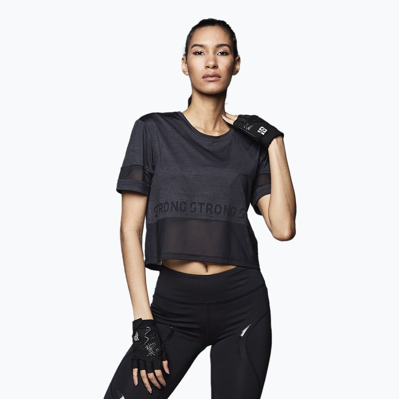 Moteriški treniruočių marškinėliai STRONG ID Varsity Style Knit black Z1T02351