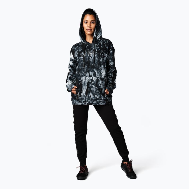 Moterų STRONG ID Tie-Dye Pullover Hoodie Black Z2T00490 2