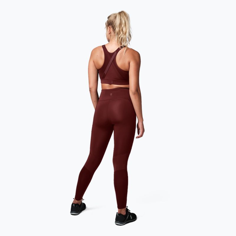 Fitness liemenėlė STRONG ID Active Reguliuojama bordo spalvos Z1T02685 2