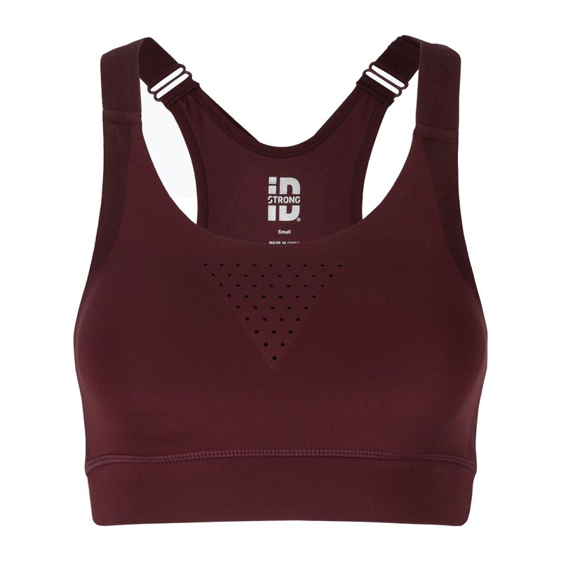 Fitness liemenėlė STRONG ID Active Reguliuojama bordo spalvos Z1T02685 6