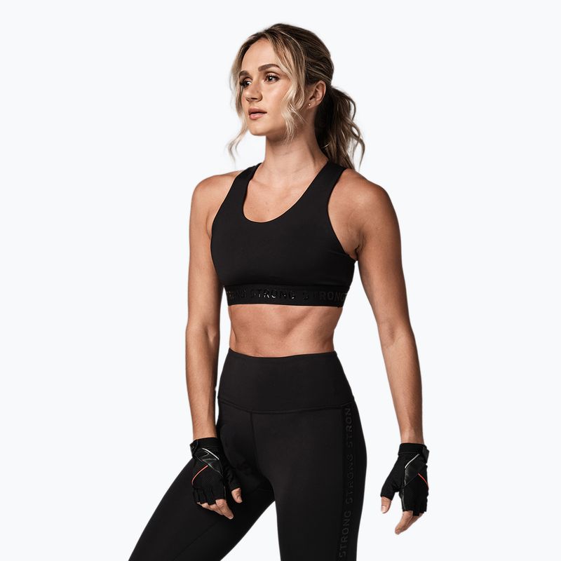 STRONG ID Essential Sportinė fitneso liemenėlė juoda Z1T02694 2