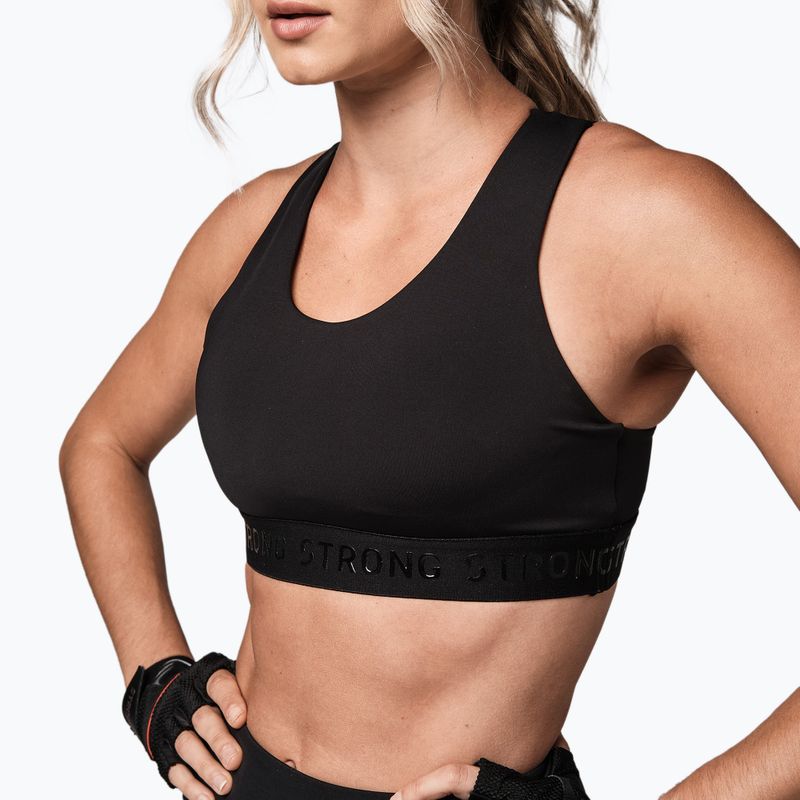 STRONG ID Essential Sportinė fitneso liemenėlė juoda Z1T02694 4