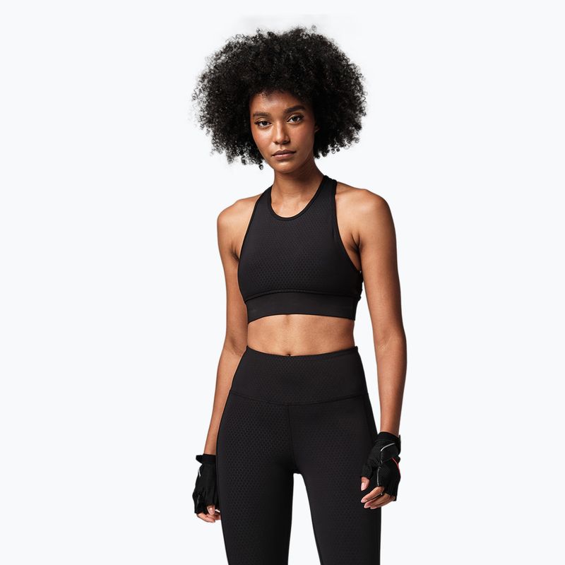 STRONG ID Make The Cut-Out fitneso liemenėlė juoda Z1T02555