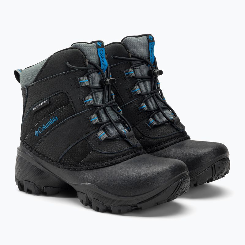 Columbia Rope Tow III WP Boy vaikiški sniego batai juodi/tamsios spalvos kompasas 4
