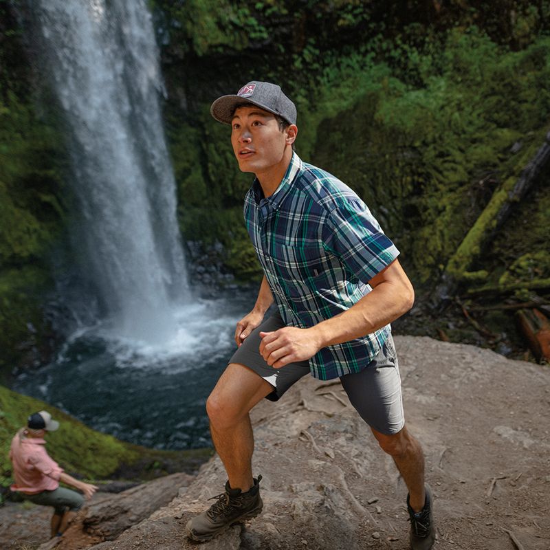 Columbia Washed Out vyriški šortai trekkingui pilkos spalvos 1491953021 8