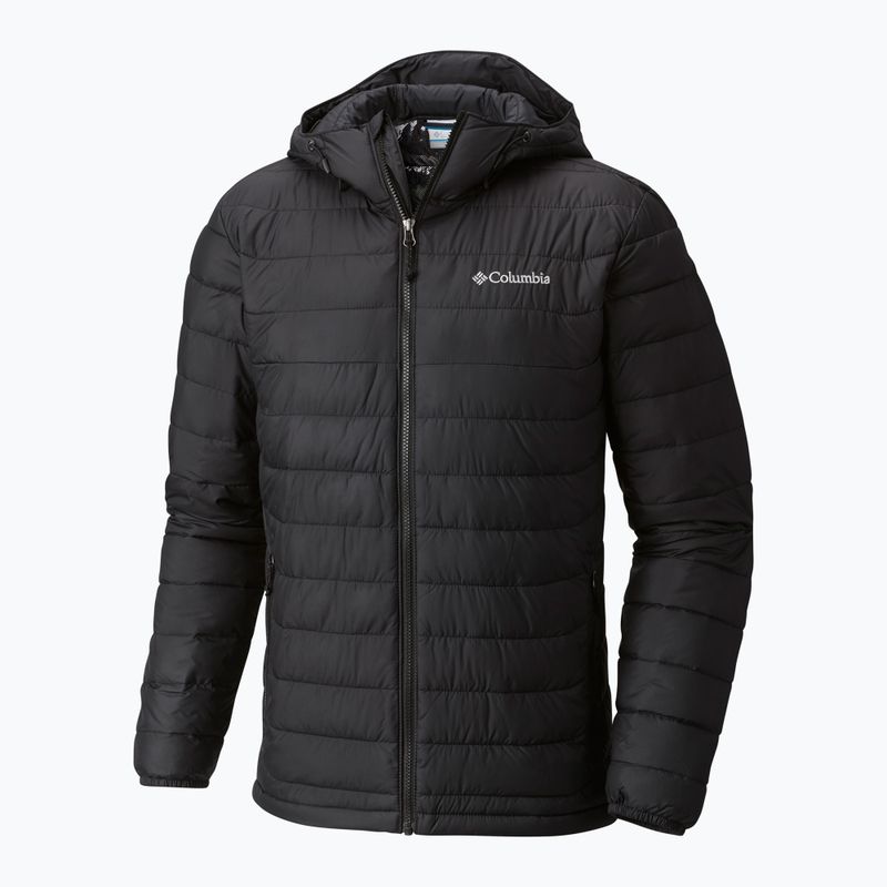 Columbia Powder Lite Hooded vyriška pūkinė striukė juoda 1693931