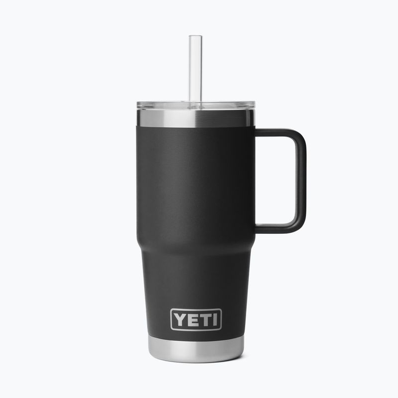 Termosas YETI Rambler Straw 739 ml black