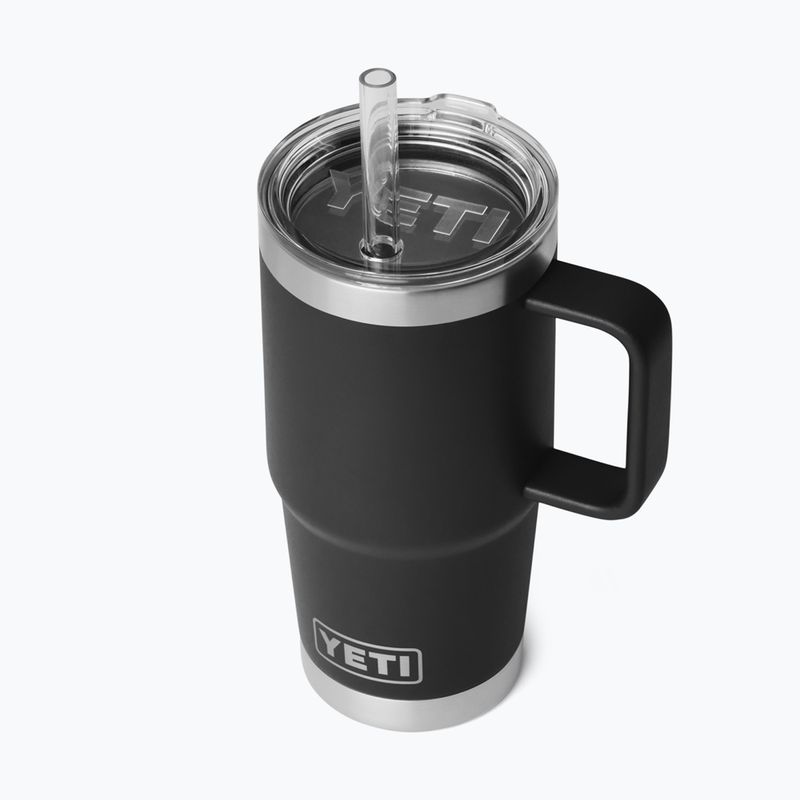 Termosas YETI Rambler Straw 739 ml black 3